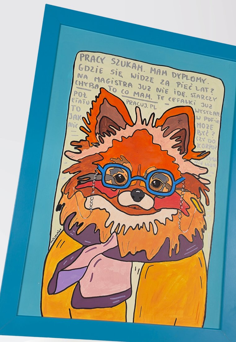 OBRAZ - SZPIC MINIATUROWY / POMERANIAN - A3 - zdjęcie 3 z 3