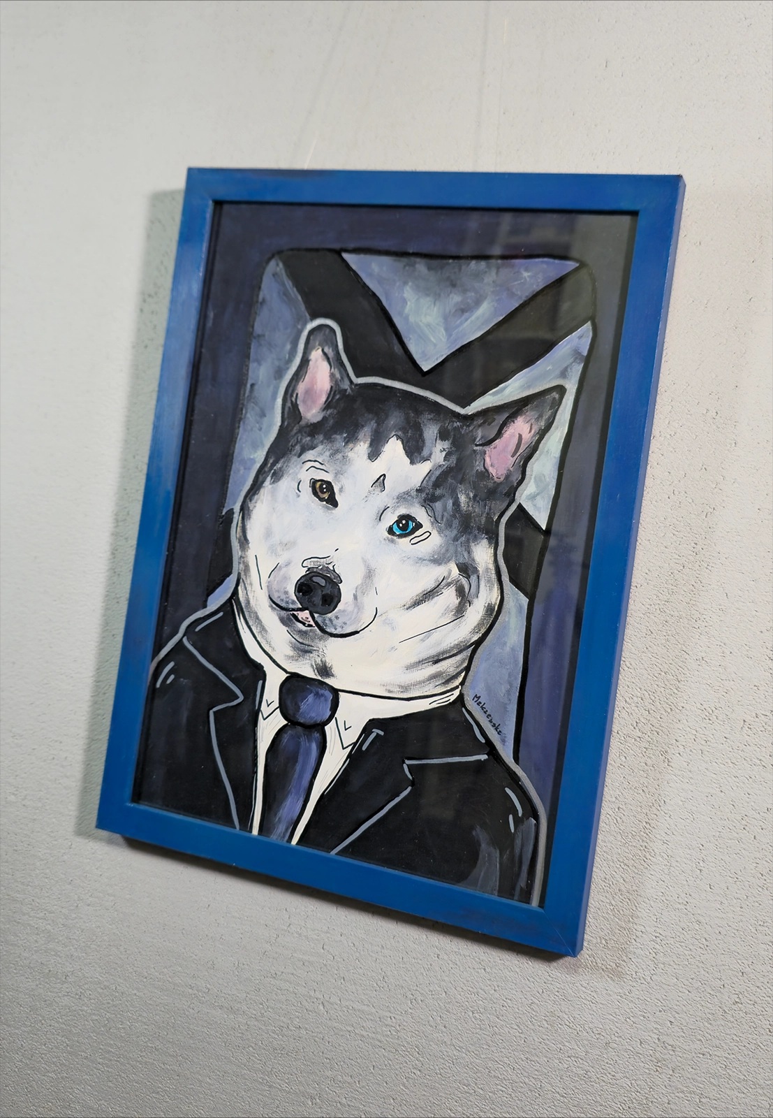 OBRAZ - HUSKY - AGENT MULDER - A4 - zdjęcie 3 z 3