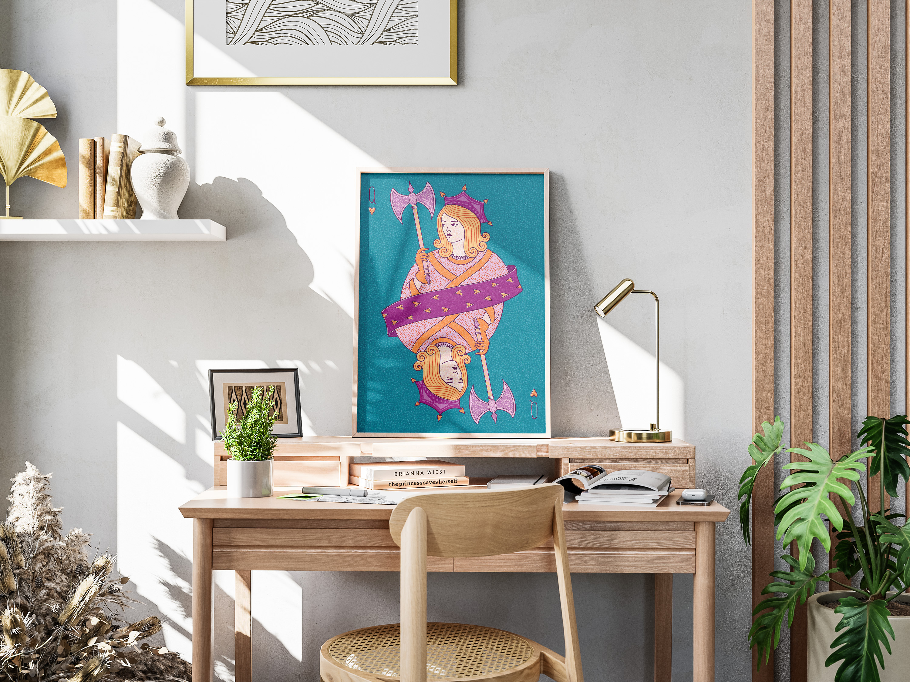 Plakat Queen of Hearts / A4 - zdjęcie 2 z 3