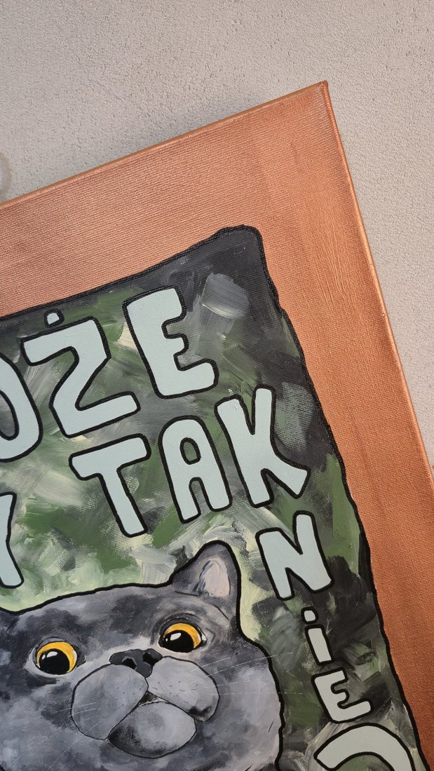 OBRAZ - KOT BRYTYJSKI - 40CM X 60CM - zdjęcie 3 z 3