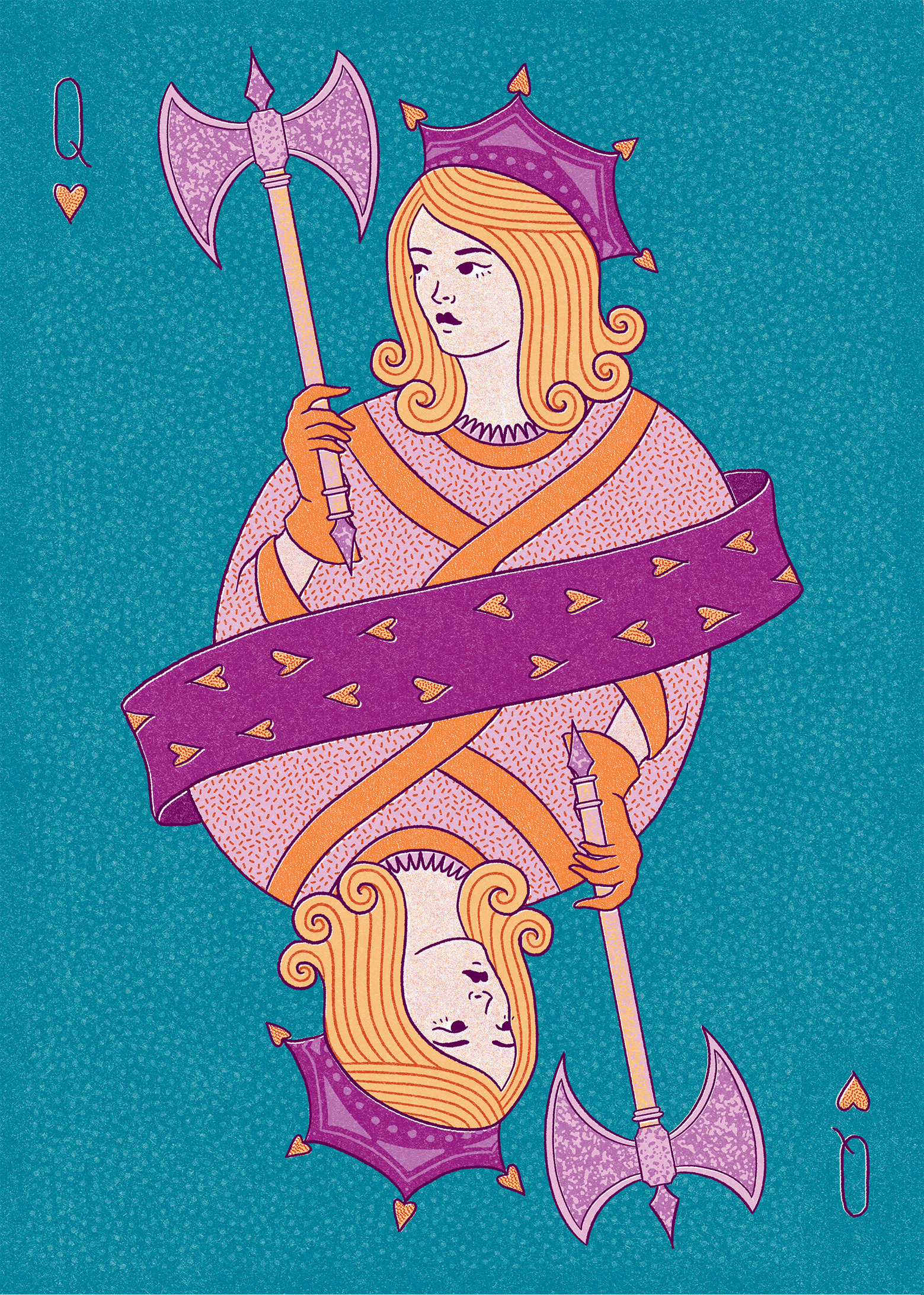 Plakat Queen of Hearts / A4 - zdjęcie 3 z 3