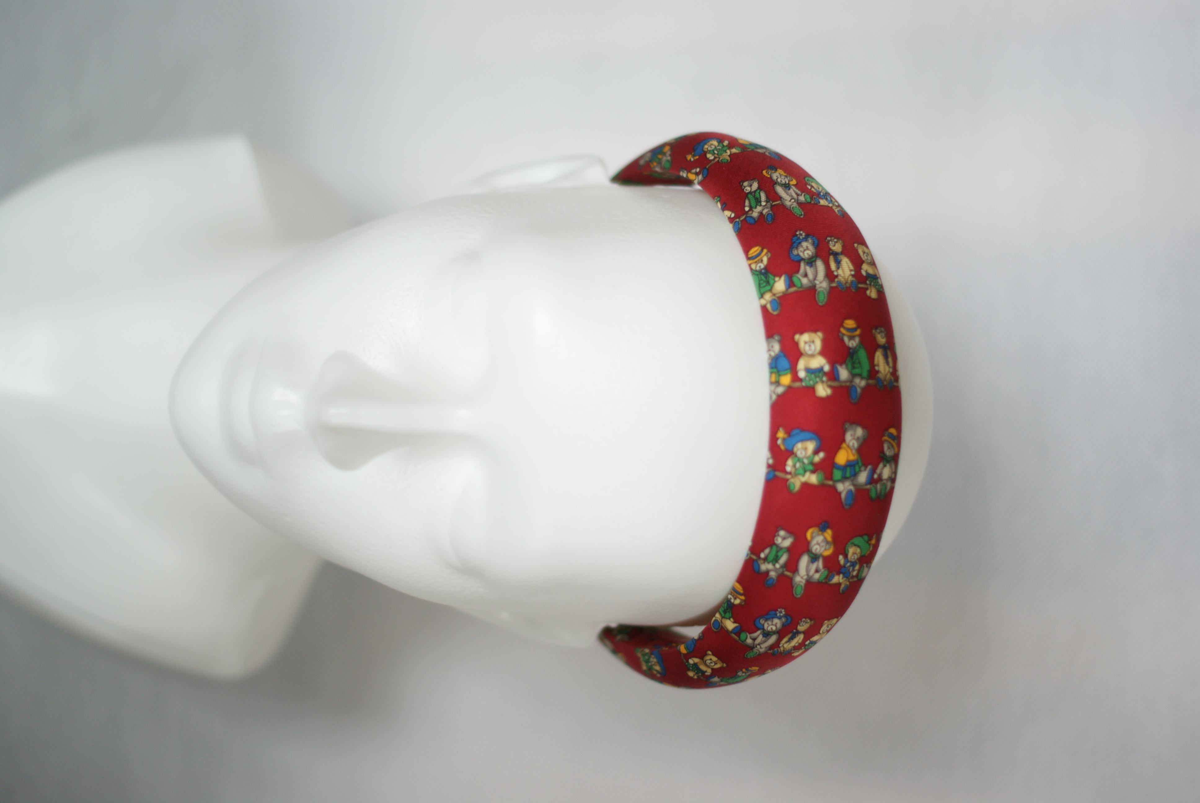 Opaska do włosów z jedwabiu vintage Rouge Enfant - zdjęcie 3 z 3