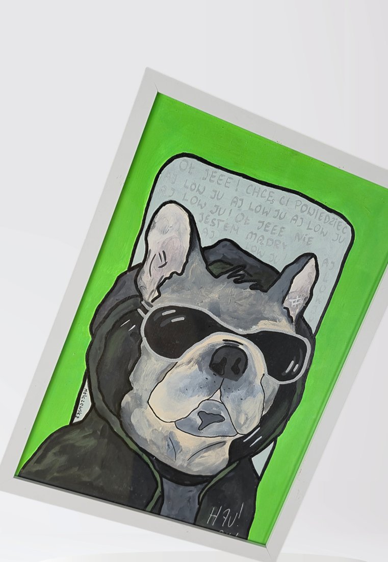 OBRAZ - BULDOG MUNIEK - A4 - zdjęcie 3 z 3