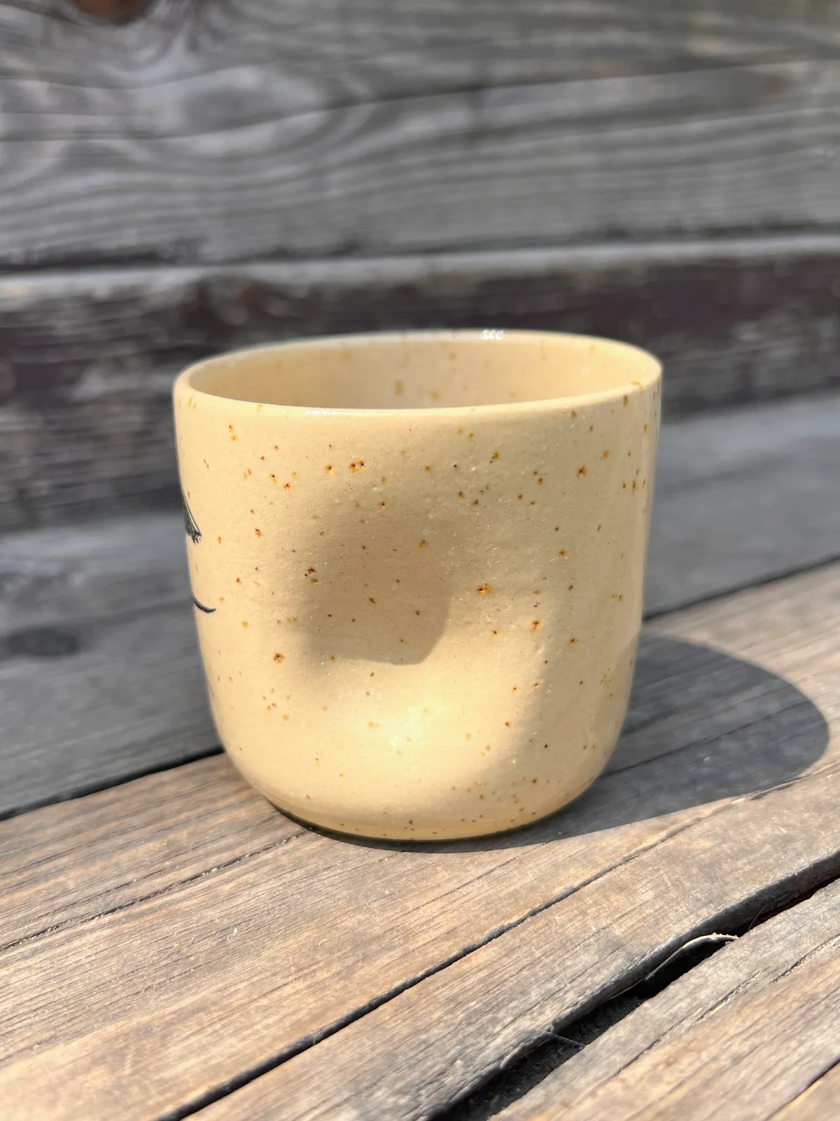 Ceramiczna czarka z wgnieceniem | jaskółka  - zdjęcie 2 z 7