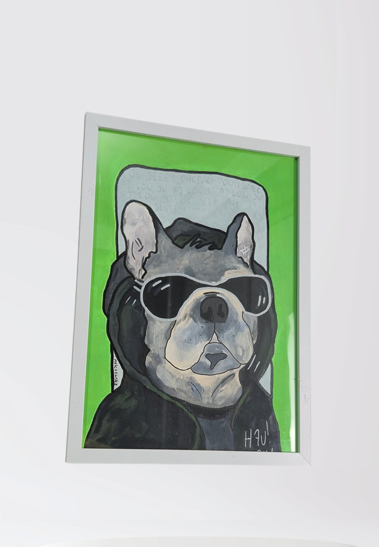 OBRAZ - BULDOG MUNIEK - A4 - 2