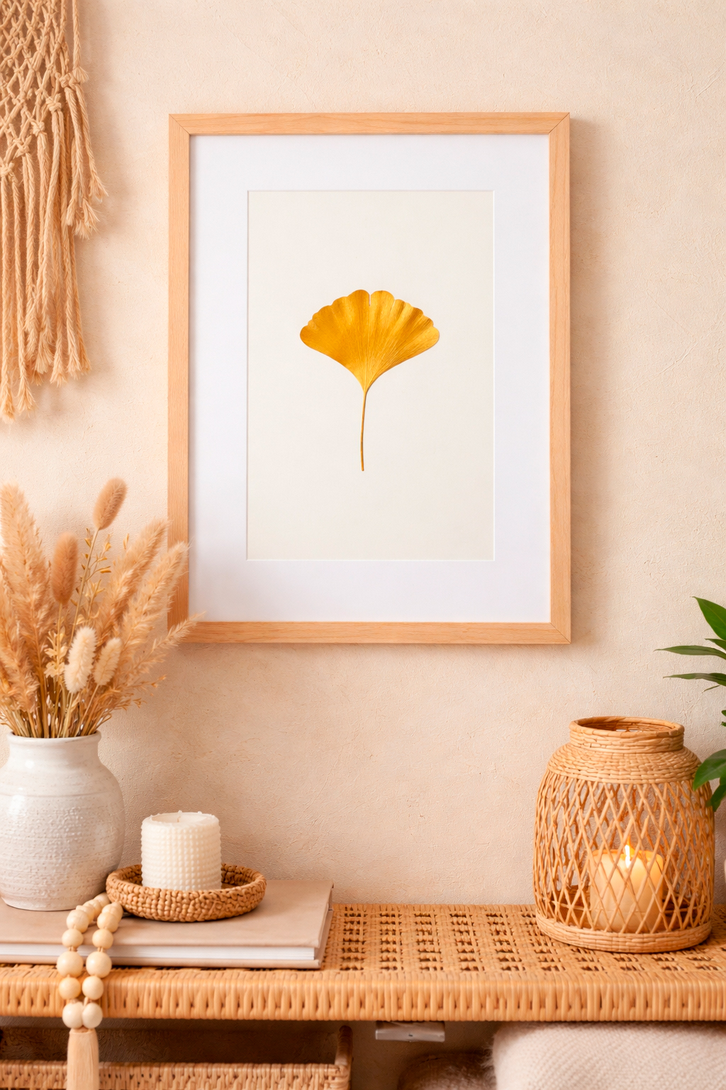 Dekoracja Botaniczna. Złoty Liść Miłorząb 30x40cm - zdjęcie 8 z 8