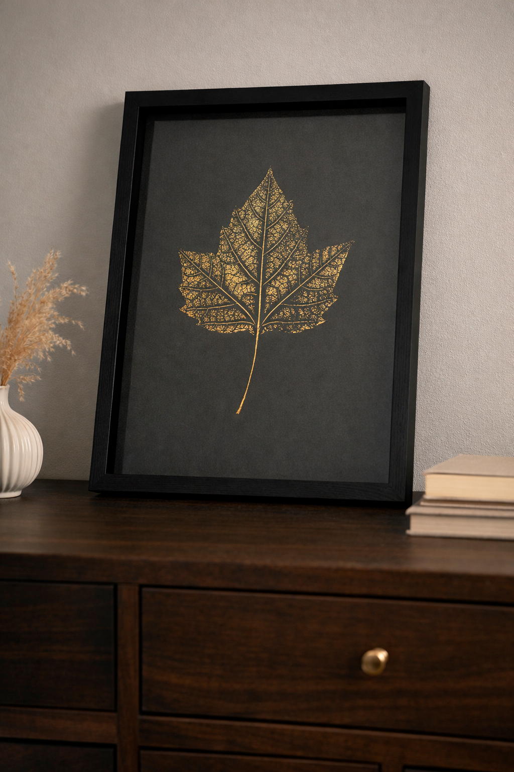 Grafika Botaniczna. Plakat Złoty Liść Platan A4 - zdjęcie 6 z 6